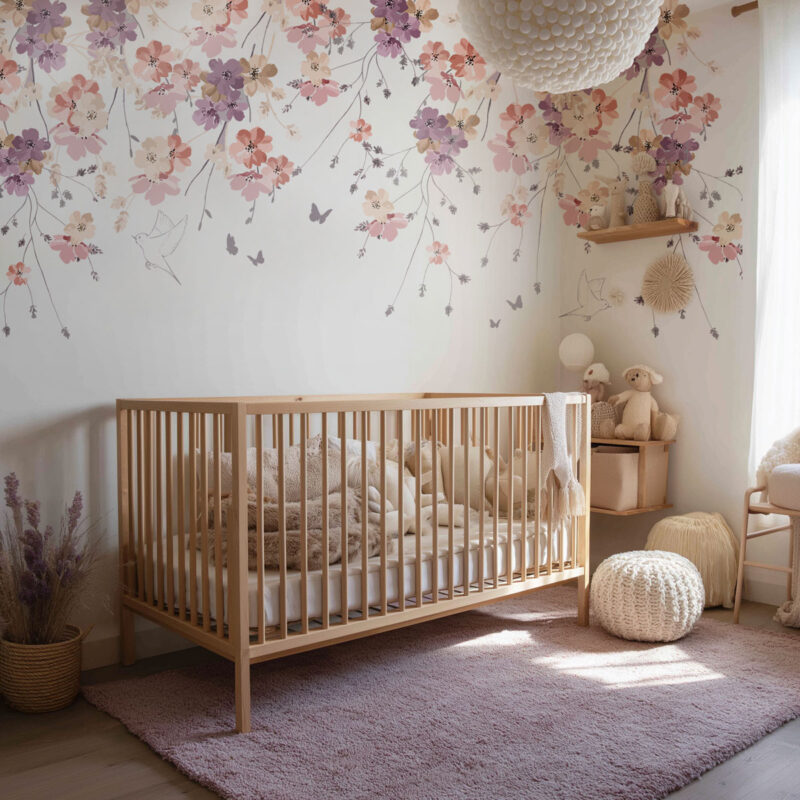 chambre-bébé-violette