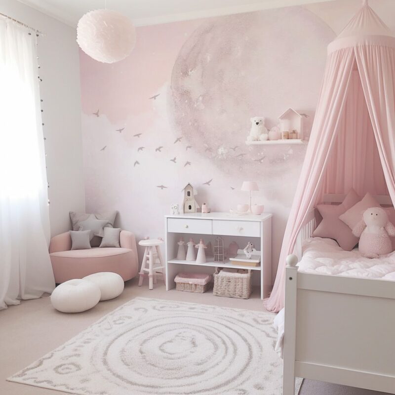 papier-peint-super-lune-rose-fille