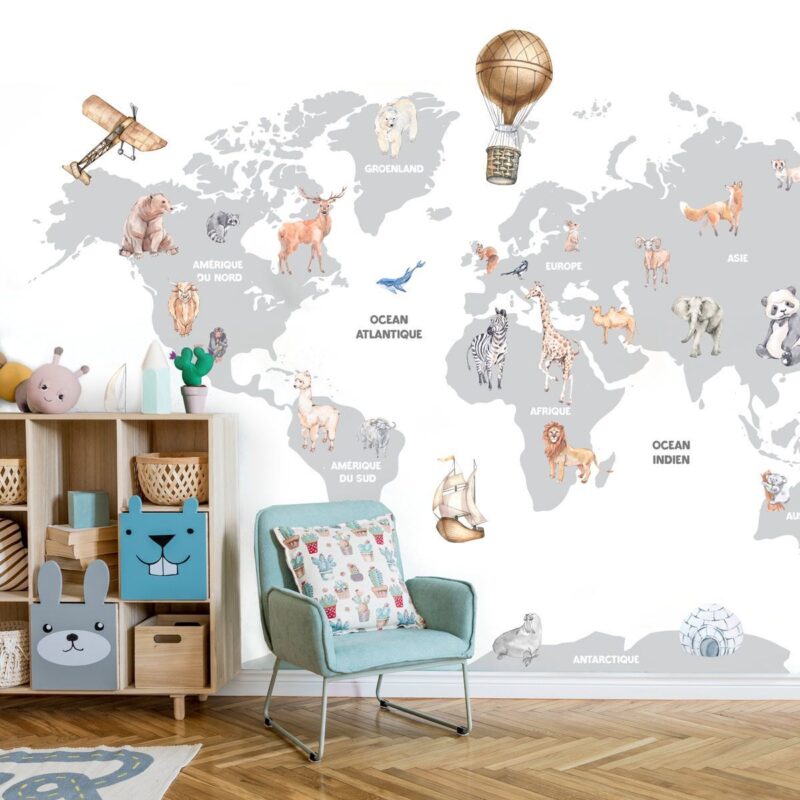 papier-peint-carte-du-monde-enfant