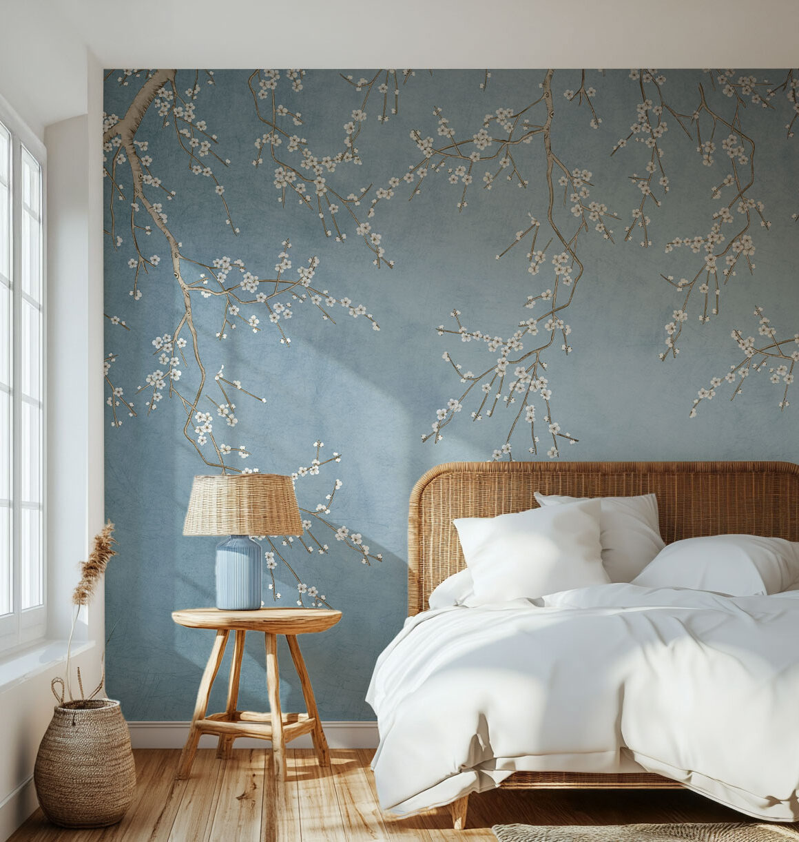 papier-peint-chambre-bleu