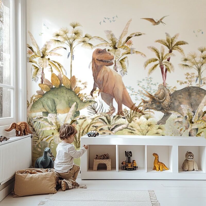 papier-peint-dinosaure-enfant