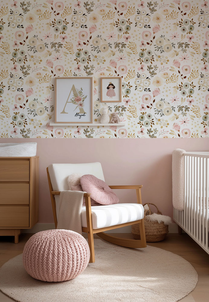 papier-peint-fleurs-chambre-fille