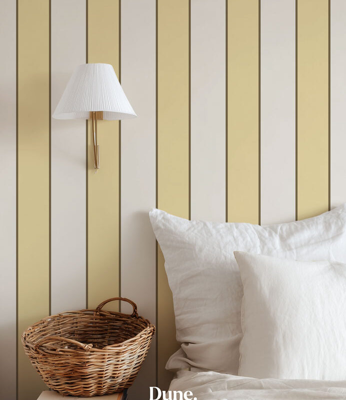 papier-peint-rayures-jaune