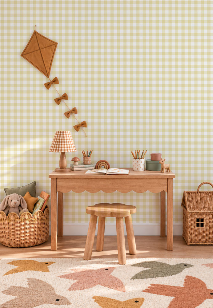 papier-peint-vichy-jaune